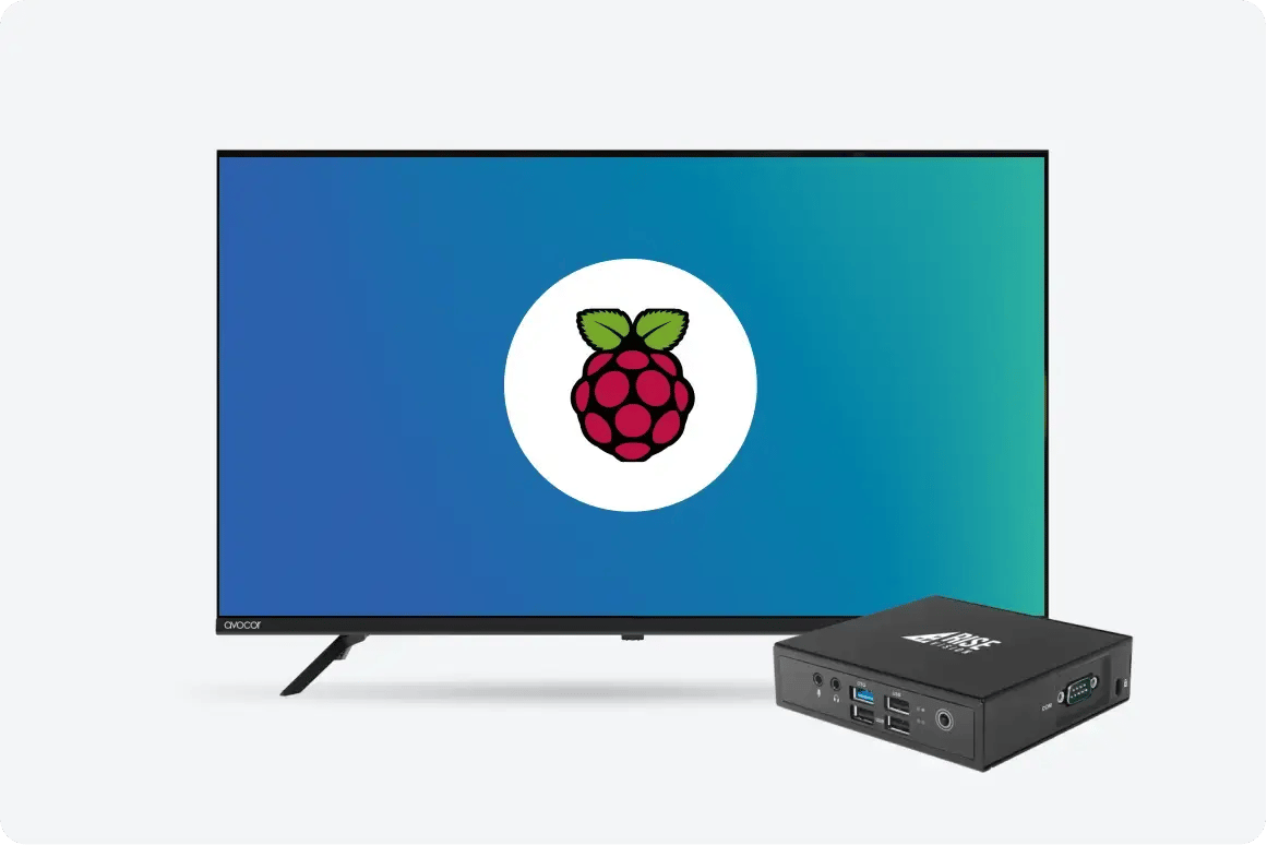 Raspberry hardware with Rise Vision media player